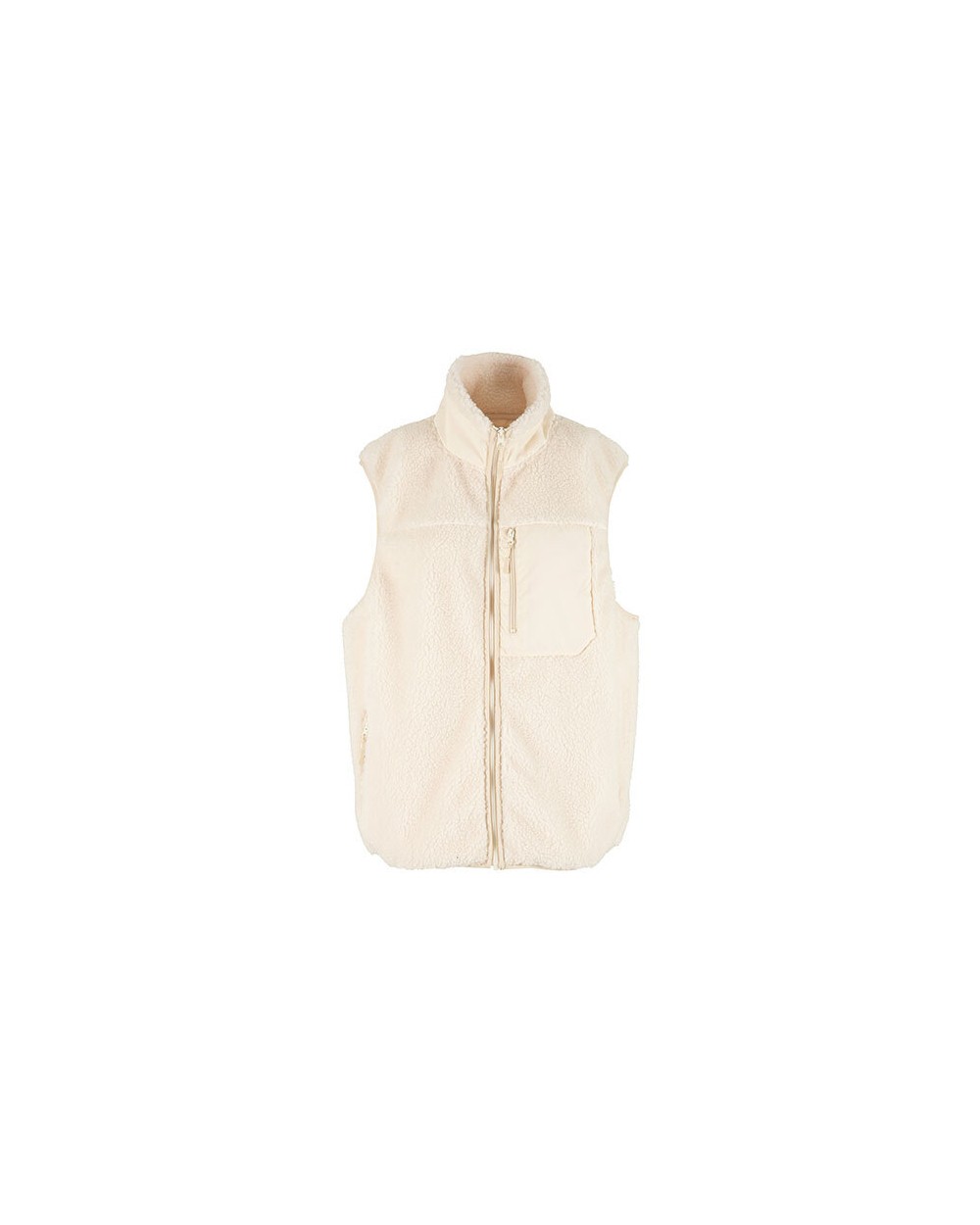 Jassen NEW MORNING STUDIOS Bonded Sherpa Vest voor bedrukking &amp; borduring