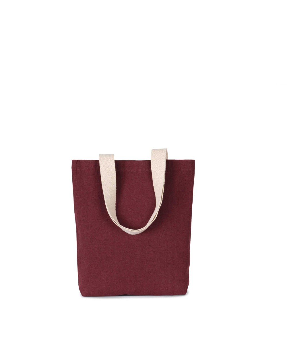 Tote bags KIMOOD Gerecyclede shopper met platte bodem voor bedrukking &amp; borduring