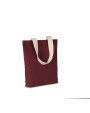 Tote bags KIMOOD Gerecyclede shopper met platte bodem voor bedrukking &amp; borduring