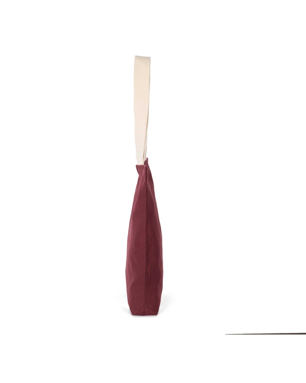 Tote bags KIMOOD Gerecyclede shopper met platte bodem voor bedrukking &amp; borduring