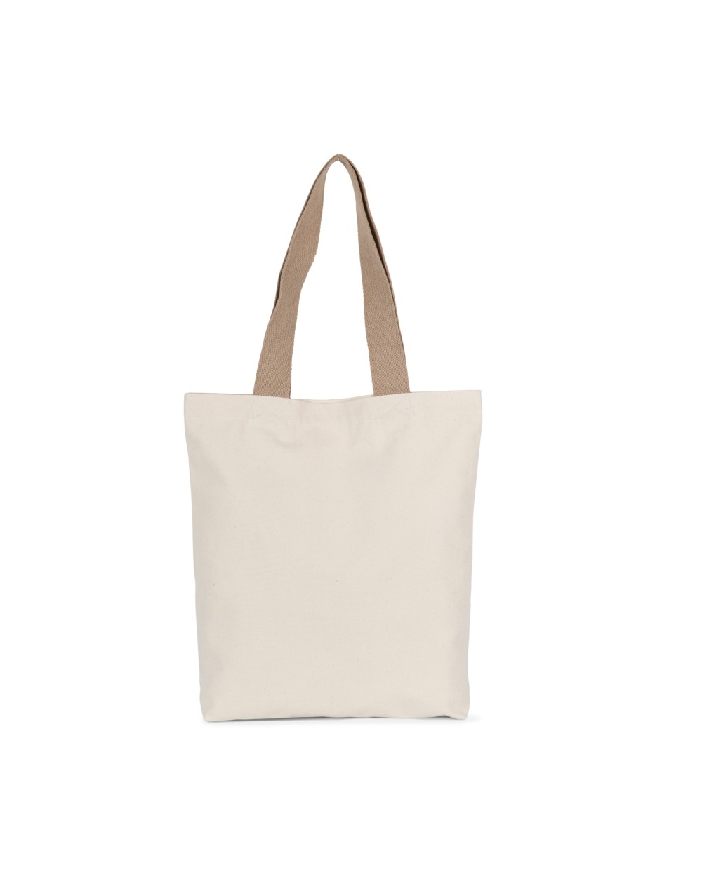 Tote bags KIMOOD Gerecyclede shopper met platte bodem voor bedrukking &amp; borduring