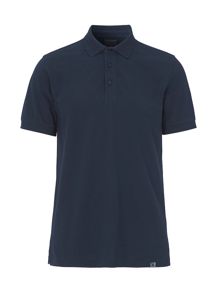 Polos personnalisable COTTOVER POLO STRETCH PIQUE HOMME - CERTIFIÉ GOTS