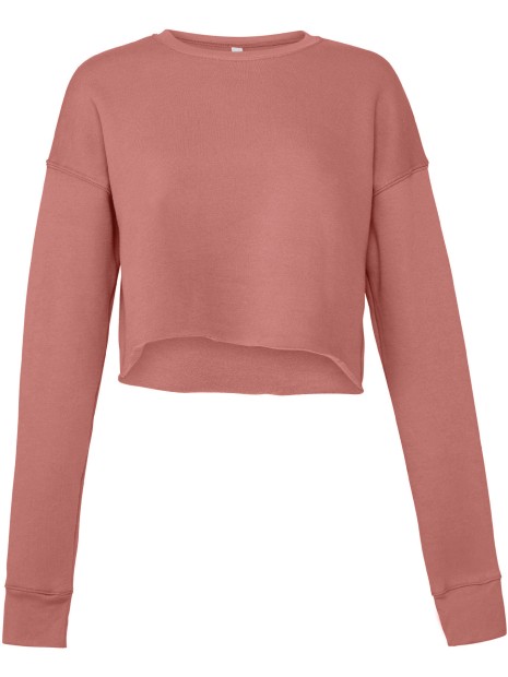 BELLA-CANVAS Sweat-shirt crop femme /api/colors/f28ecd26-255e-4b18-a29c-08c2af1111d3 personnalisable