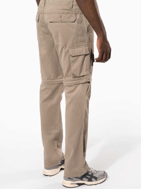 Pantalons à personnaliser KARIBAN Pantalon 2 en 1 multipoches homme 