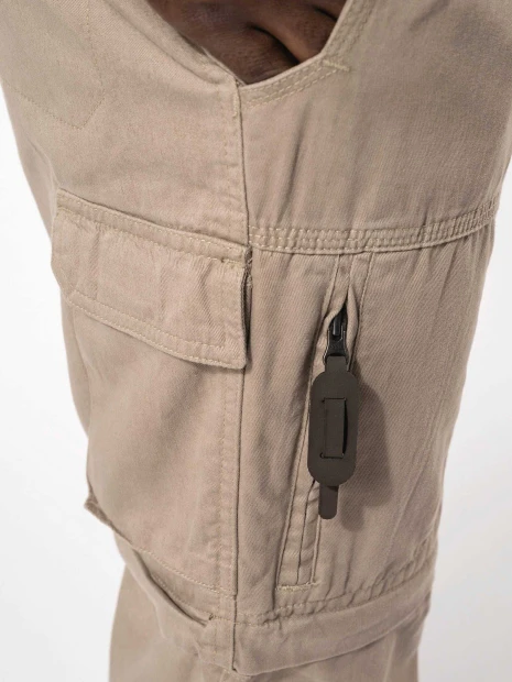 Pantalons à personnaliser KARIBAN Pantalon 2 en 1 multipoches homme 
