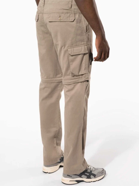 Pantalons à personnaliser KARIBAN Pantalon 2 en 1 multipoches homme 