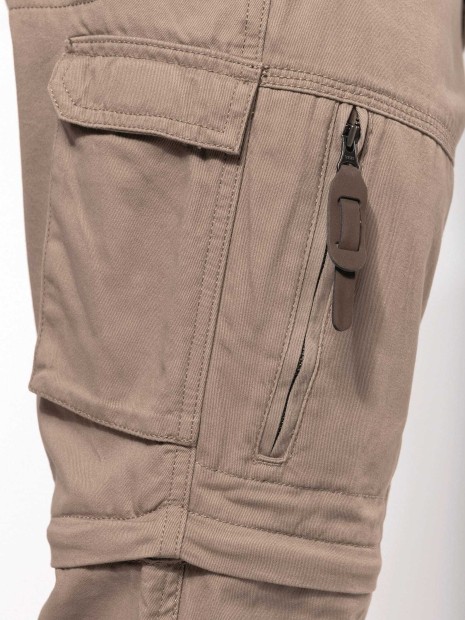 Pantalons à personnaliser KARIBAN Pantalon 2 en 1 multipoches homme 