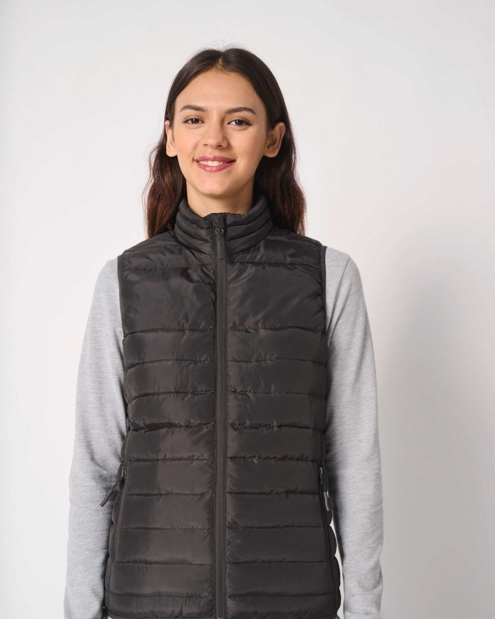IDEAL BASIC BRAND Damen gestepptes Bodywarmer Jacken personalisierbar
