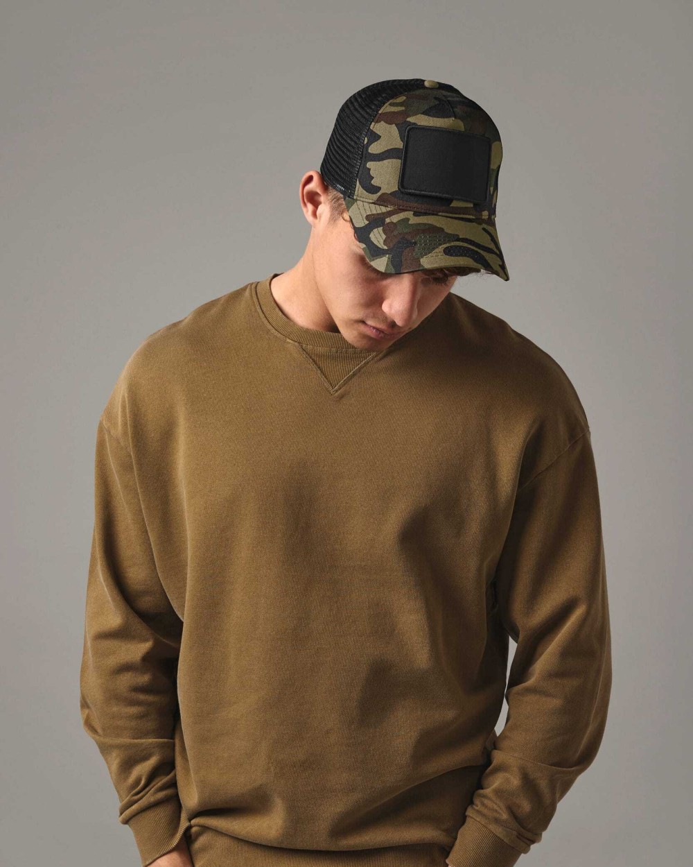 BEECHFIELD Kappe mit Netz und abnehmbarem Patch, auf der Rückseite verstellbar Kappen personalisierbar