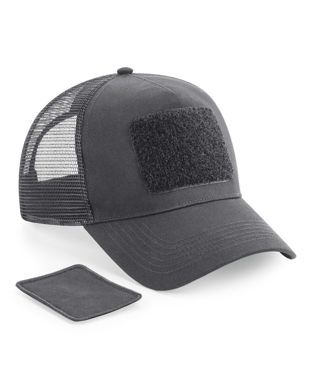 BEECHFIELD Kappe mit Netz und abnehmbarem Patch, auf der Rückseite verstellbar Kappen personalisierbar