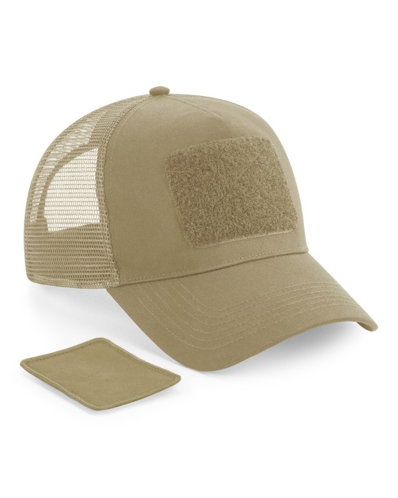 BEECHFIELD Kappe mit Netz und abnehmbarem Patch, auf der Rückseite verstellbar Kappen personalisierbar