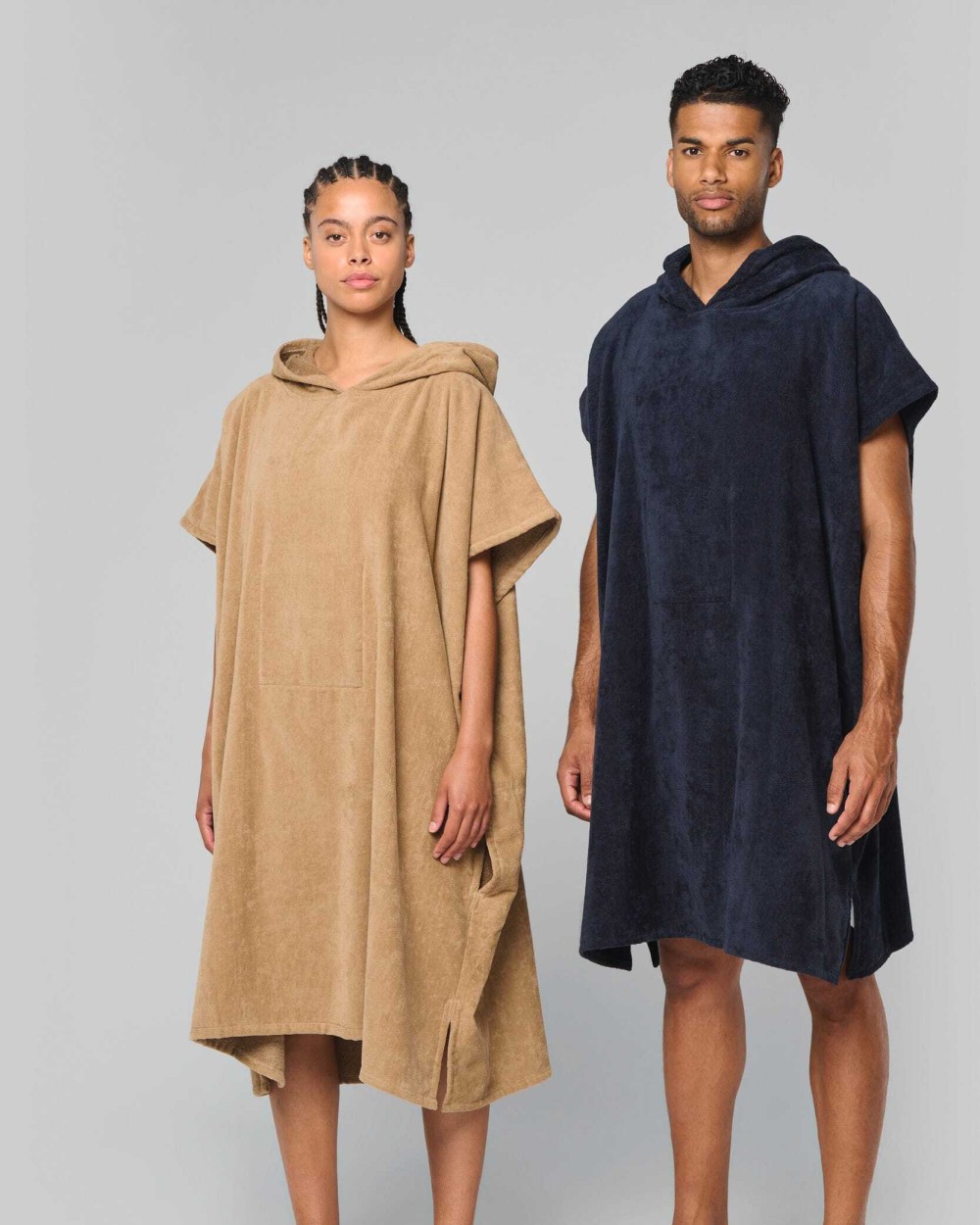 PROACT Unisex-Frottee-Poncho mit Kapuze Jacken personalisierbar