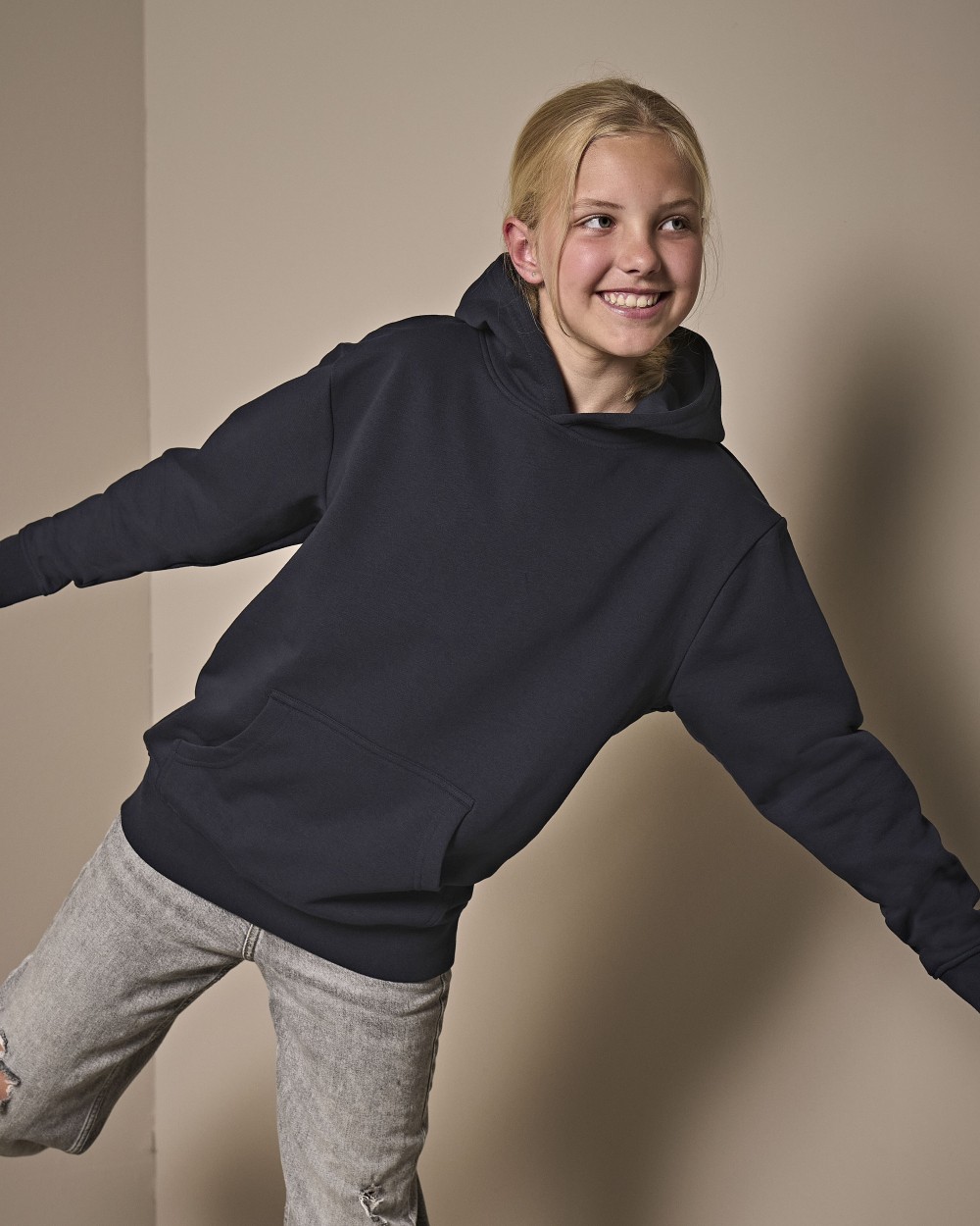 Sweaters & hoodies TEE JAYS JUNIOR POWER HOODIE voor bedrukking &amp; borduring