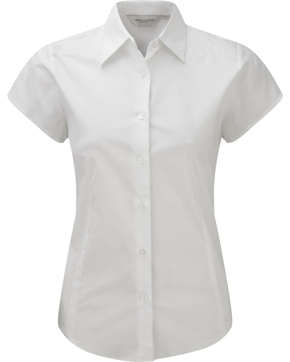 Hemden RUSSELL LADIES' SHORT SLEEVE FITTED STRETCH SHIRT voor bedrukking &amp; borduring