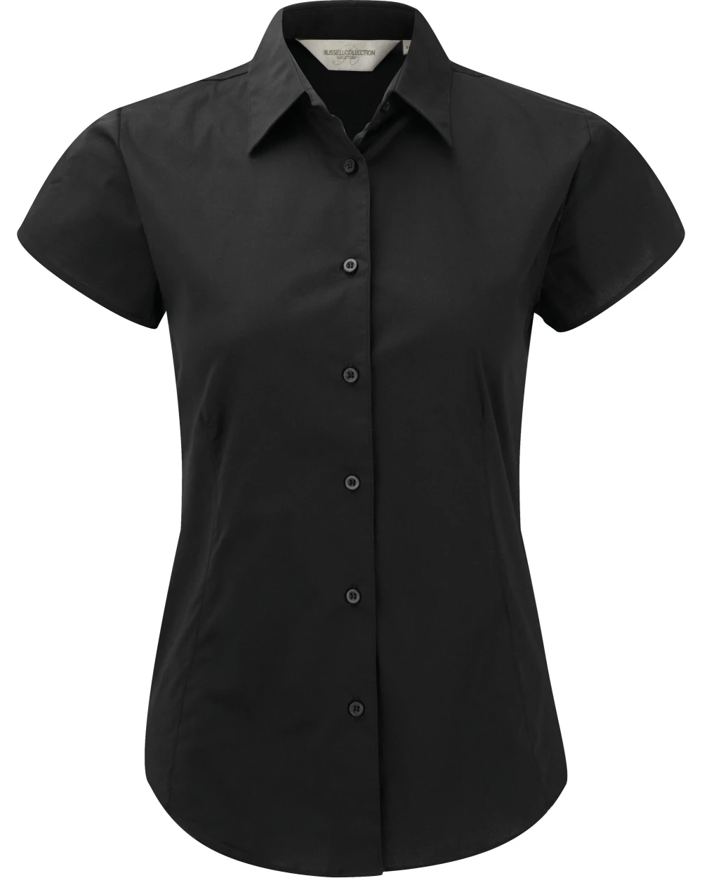Hemden RUSSELL LADIES' SHORT SLEEVE FITTED STRETCH SHIRT voor bedrukking &amp; borduring