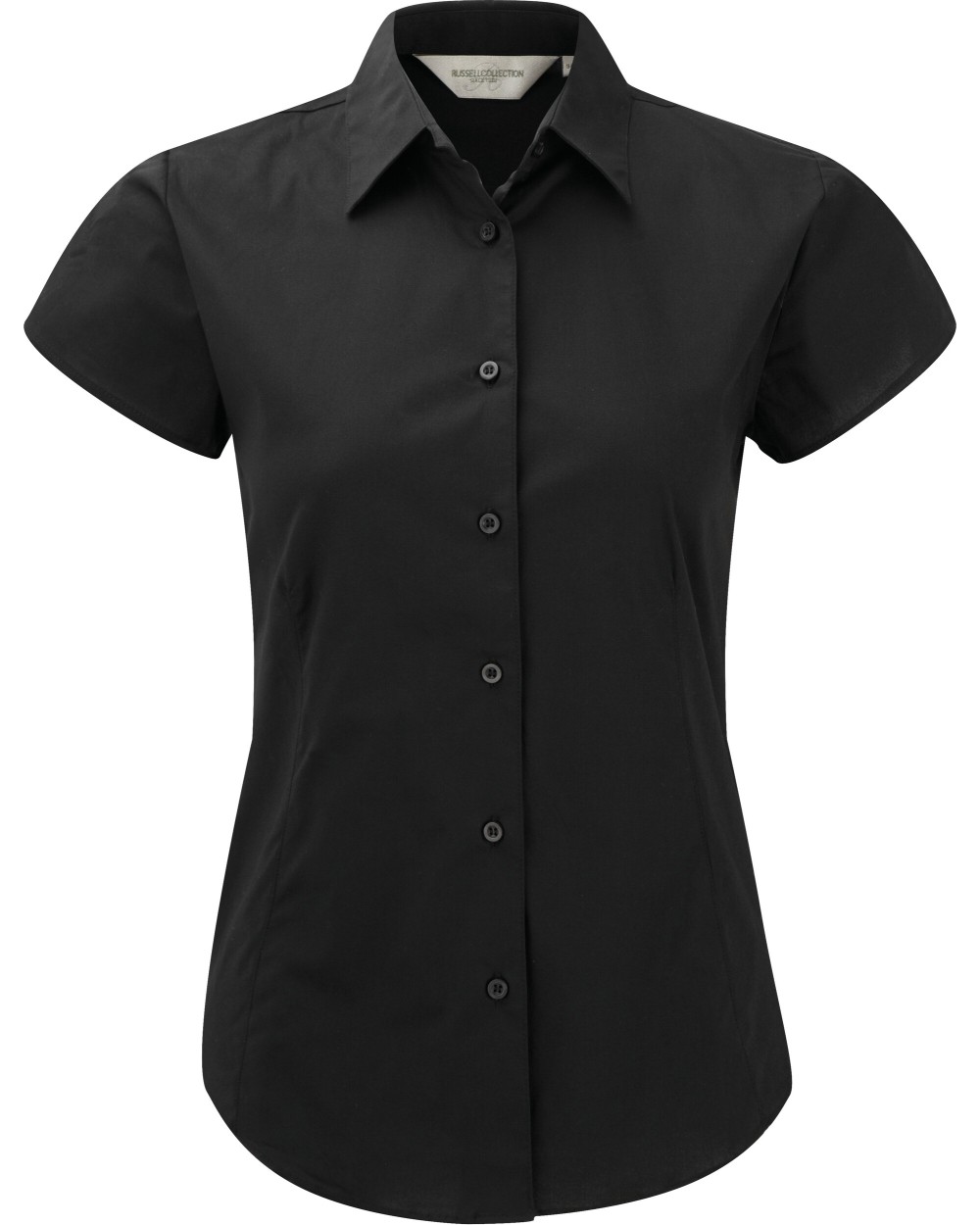 Hemden RUSSELL LADIES'' SHORT SLEEVE FITTED STRETCH SHIRT voor bedrukking &amp; borduring