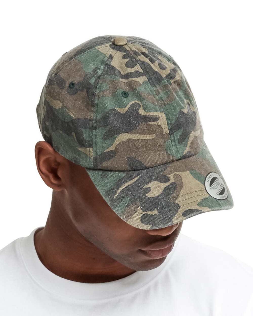 FLEXFIT Low Profile Camo Washed Cap Kappen personalisierbar