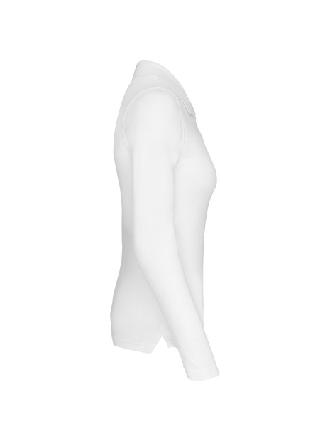 KARIBAN Polo piqué manches longues femme /api/colors/7a92cd2d-10d2-40b4-928b-296bb7487506 personnalisable