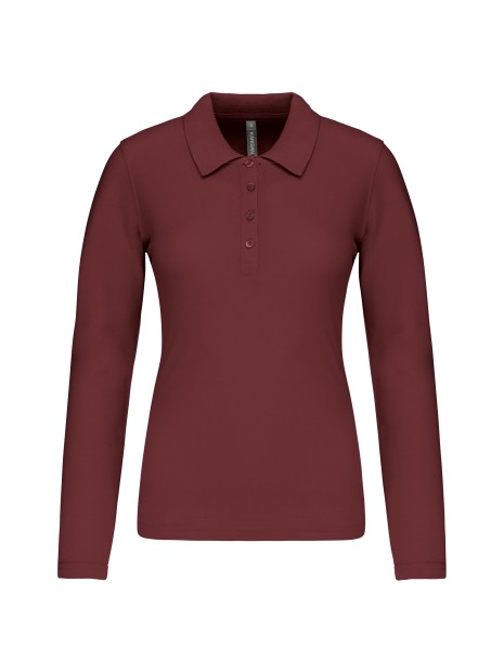 KARIBAN Polo piqué manches longues femme /api/colors/3f4410b9-f80f-412a-9aa8-9260cc84003d personnalisable