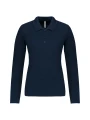 KARIBAN Polo piqué manches longues femme /api/colors/b68891a9-1d28-4f7a-8deb-775c45027afd personnalisable