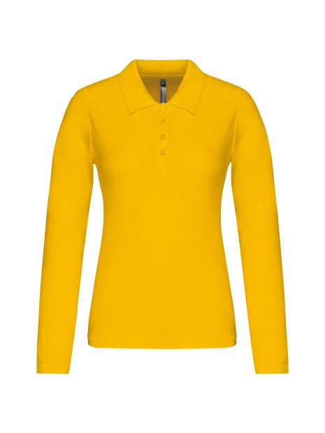 KARIBAN Polo piqué manches longues femme /api/colors/ea0c172c-722e-46fc-acb7-2617a4097874 personnalisable
