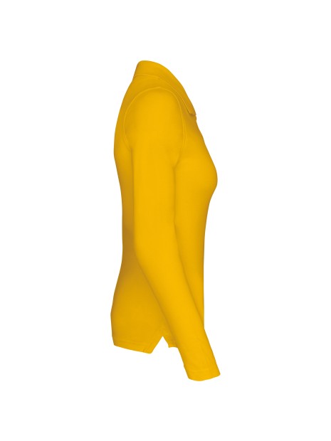 KARIBAN Polo piqué manches longues femme /api/colors/ea0c172c-722e-46fc-acb7-2617a4097874 personnalisable