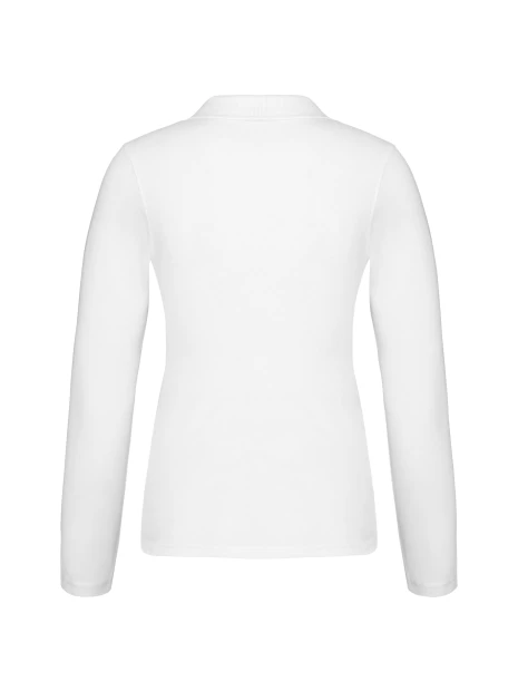 KARIBAN Polo piqué manches longues femme /api/colors/7a92cd2d-10d2-40b4-928b-296bb7487506 personnalisable