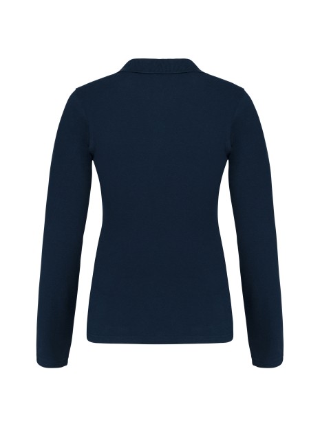 KARIBAN Polo piqué manches longues femme /api/colors/b68891a9-1d28-4f7a-8deb-775c45027afd personnalisable