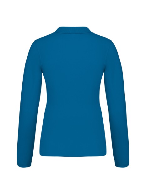KARIBAN Polo piqué manches longues femme /api/colors/3848809b-00f3-4a7f-8b57-fc0187a98ade personnalisable