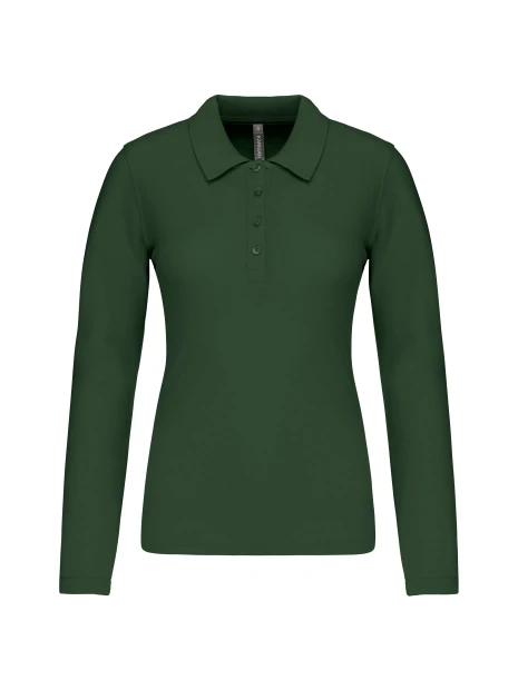 KARIBAN Polo piqué manches longues femme /api/colors/04ff5422-733a-4283-80b4-be8cd0eba314 personnalisable