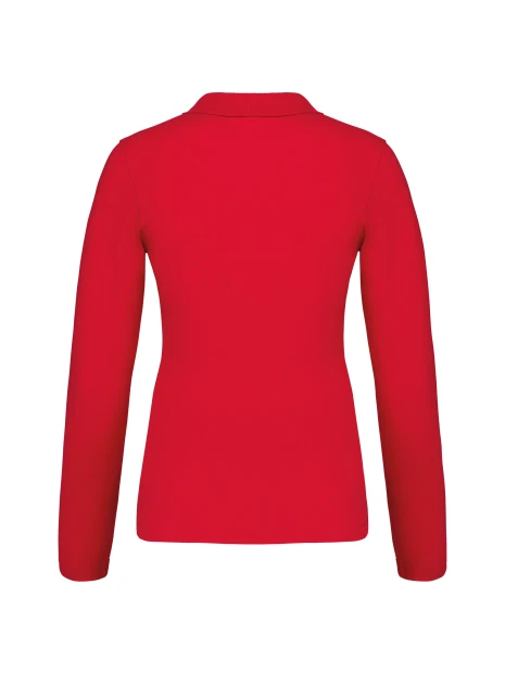 KARIBAN Polo piqué manches longues femme /api/colors/c953313a-9c9d-493b-934e-ddcf8fada2ae personnalisable