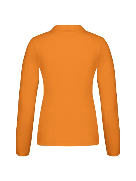 KARIBAN Polo piqué manches longues femme /api/colors/d51260d5-b263-4200-988d-ee19f414959e personnalisable