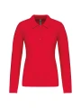 KARIBAN Polo piqué manches longues femme /api/colors/c953313a-9c9d-493b-934e-ddcf8fada2ae personnalisable