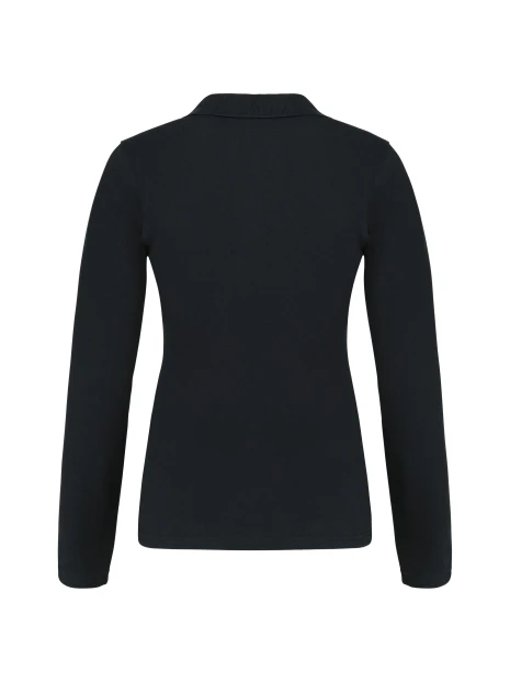 KARIBAN Polo piqué manches longues femme /api/colors/b9fdad4a-5e94-45cb-8c03-c08b349b28c3 personnalisable