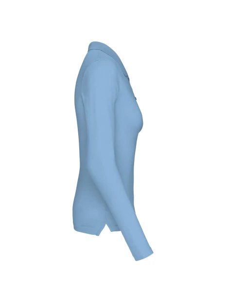 KARIBAN Polo piqué manches longues femme /api/colors/549fa598-8d61-4fa2-82ad-90f4d2ec39ab personnalisable