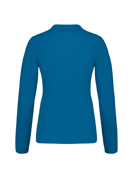 KARIBAN Polo piqué manches longues femme /api/colors/3848809b-00f3-4a7f-8b57-fc0187a98ade personnalisable