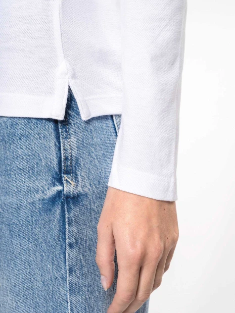 Polos à personnaliser KARIBAN Polo piqué manches longues femme 