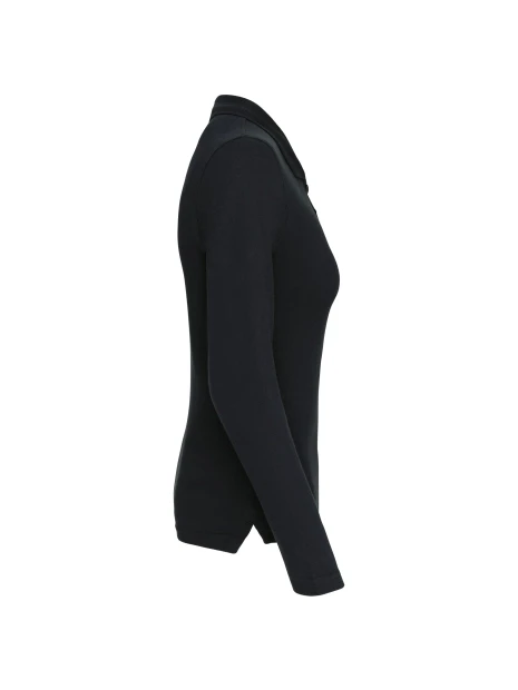 KARIBAN Polo piqué manches longues femme /api/colors/b9fdad4a-5e94-45cb-8c03-c08b349b28c3 personnalisable
