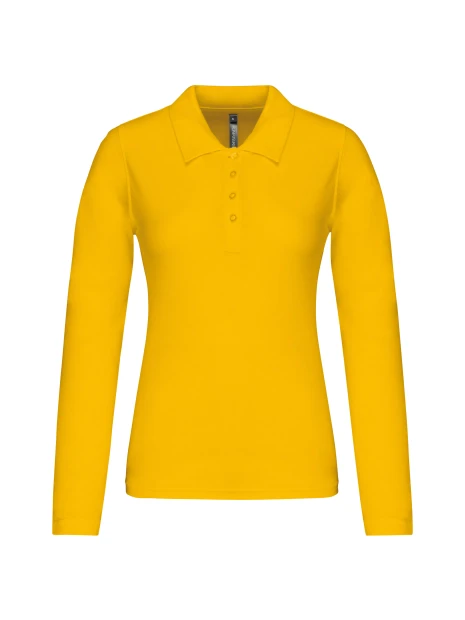 KARIBAN Polo piqué manches longues femme /api/colors/ea0c172c-722e-46fc-acb7-2617a4097874 personnalisable