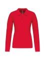 KARIBAN Polo piqué manches longues femme /api/colors/c953313a-9c9d-493b-934e-ddcf8fada2ae personnalisable