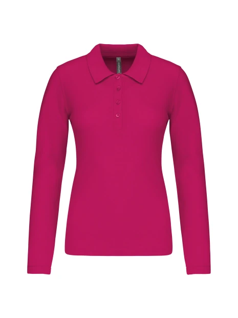 KARIBAN Polo piqué manches longues femme /api/colors/0327c765-dd20-409c-911d-31f7a9b4c2f5 personnalisable