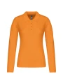 KARIBAN Polo piqué manches longues femme /api/colors/d51260d5-b263-4200-988d-ee19f414959e personnalisable