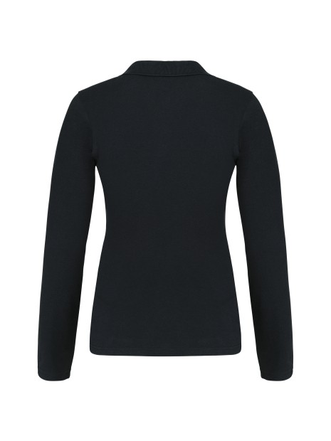 KARIBAN Polo piqué manches longues femme /api/colors/b9fdad4a-5e94-45cb-8c03-c08b349b28c3 personnalisable