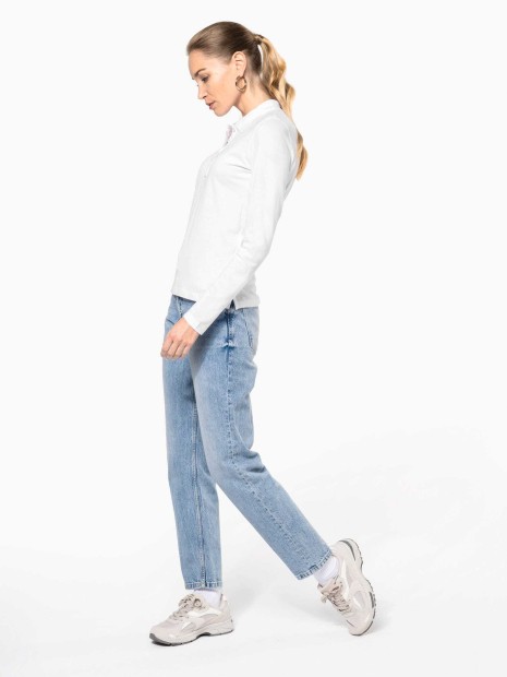 Polos à personnaliser KARIBAN Polo piqué manches longues femme 