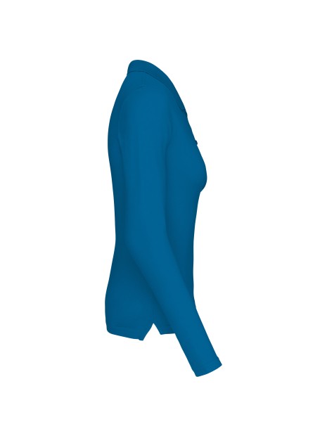 KARIBAN Polo piqué manches longues femme /api/colors/3848809b-00f3-4a7f-8b57-fc0187a98ade personnalisable