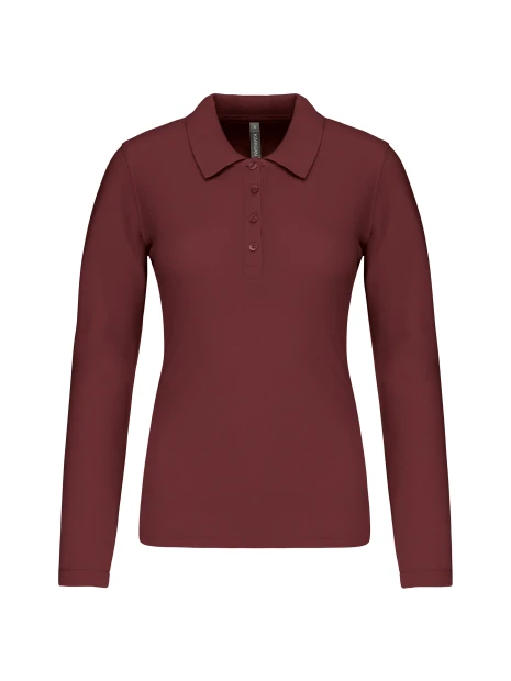 KARIBAN Polo piqué manches longues femme /api/colors/3f4410b9-f80f-412a-9aa8-9260cc84003d personnalisable