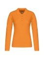 KARIBAN Polo piqué manches longues femme /api/colors/d51260d5-b263-4200-988d-ee19f414959e personnalisable