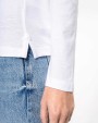 KARIBAN Damen Langarm-Polohemd. Baumwollpiqué Poloshirts personalisierbar