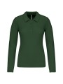 KARIBAN Polo piqué manches longues femme /api/colors/04ff5422-733a-4283-80b4-be8cd0eba314 personnalisable