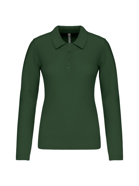 KARIBAN Polo piqué manches longues femme /api/colors/04ff5422-733a-4283-80b4-be8cd0eba314 personnalisable
